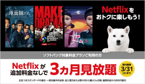 softbankのNetflixセット
