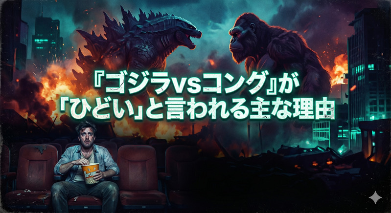 『ゴジラvsコング』が「ひどい」と言われる主な4つの理由